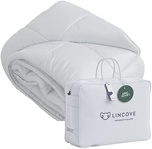  Canadian Down Comforter – All-Season Warmth Duvet Insert – Corner Loops In Each Corner, 600 Thread Count - 100% Cotton Sateen Shell, Queen