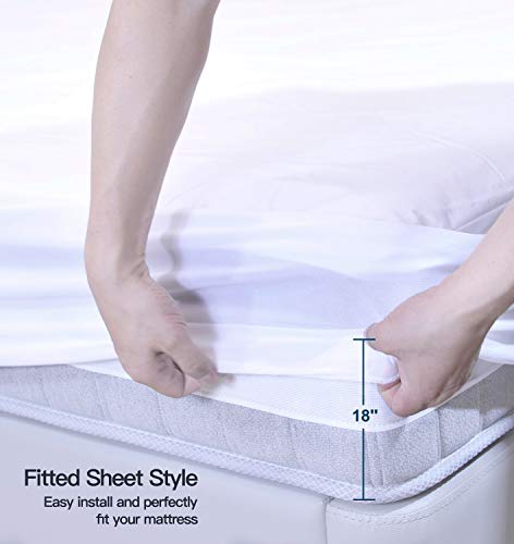 Waterproof Mattress Protector King, Microfiber