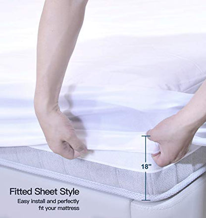  Waterproof Mattress Protector King, Microfiber