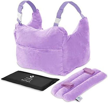 Zomaple Mastectomy Pillow With Strap - Post Surgery Pillow, Breast Pillow For After Heart Surgery, Breast Reduction & Augmentation Patients - Heart Pillow For Sleeping, Recovery & Seatbelt Protection