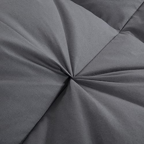  120x98 Palatial King Goose Feather And Down Comforter Duvet Insert Pinch Pleat Comforter-100% Cotton Cover-Fluffy And Soft For All Season Warmth-80 Oz