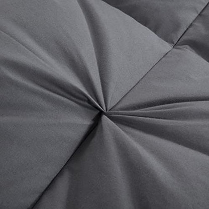  120x98 Palatial King Goose Feather And Down Comforter Duvet Insert Pinch Pleat Comforter-100% Cotton Cover-Fluffy And Soft For All Season Warmth-80 Oz
