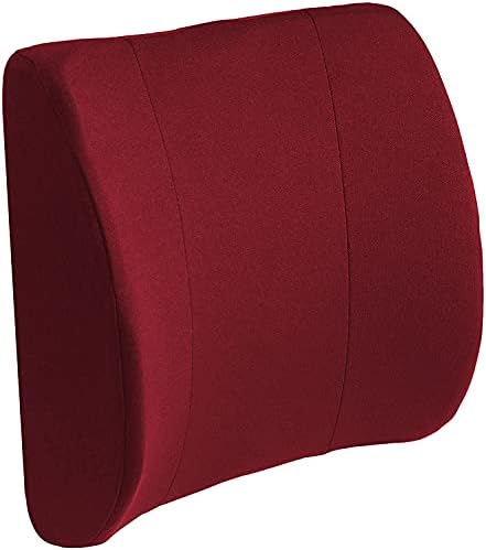  DMI Lumbar Support Pillow For Chair To Assist With Back Support With Removable Washable Cover And Firm Insert To Ease Lower Back Pain While Improving Posture, 14 X 13 X 5, Contoured Foam, Elite, Gray