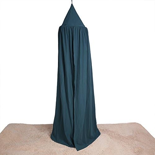  Baby Bedding Round Dome Bed Canopy Kids Play Tent Hanging Mosquito Net Curtain For Baby Kids Reading Playing Sleeping Room Decoration, Dark Green