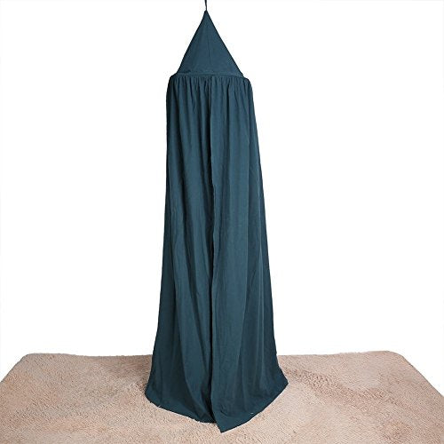  Baby Bedding Round Dome Bed Canopy Kids Play Tent Hanging Mosquito Net Curtain For Baby Kids Reading Playing Sleeping Room Decoration, Dark Green