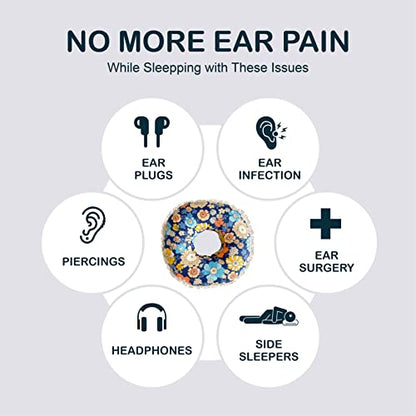  PAMAWEL Ear Piercing Pillow With A Ear Hole For Side Sleepers With Sore Ear Pain Ear Guard Pillow For Ear Piercing CNH