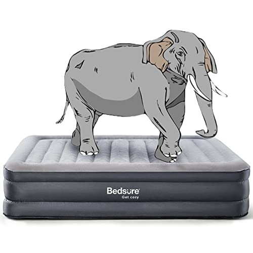  Queen Air Mattress With Built In Pump Raised - 18" Inflatable Mattress, Double Air Beds For Camping And Indoor Use
