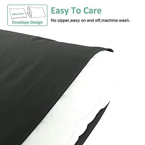  NTBAY 12 Pack 100% Brushed Microfiber Queen Pillowcases, Super Soft And Cozy, Wrinkle, Fade, Stain Resistant With Envelope Closure Pillow Cases, 20x30 Inches, Dark Grey