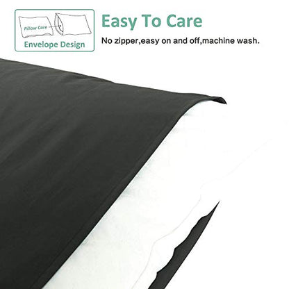  NTBAY 12 Pack 100% Brushed Microfiber Queen Pillowcases, Super Soft And Cozy, Wrinkle, Fade, Stain Resistant With Envelope Closure Pillow Cases, 20x30 Inches, Dark Grey