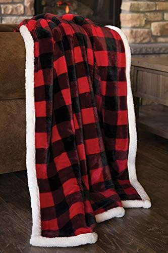  Wrangler Stars & Stripes USA American Flag Sherpa Fleece 54x68 Throw Blanket, 54" X 68", White