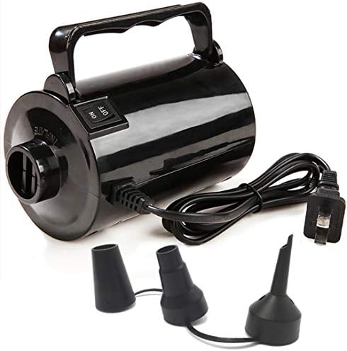  Electric Air Pump For Inflatable Pool Toys - High Power Quick-Fill Air Mattress Inflator Deflator Pump For Pool Float Raft Airbed With 3 Nozzles, 320W, 110V AC, 1.6PSI, Air Flow 26CFM