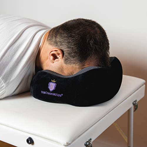  ForComfortLife Neck Pillows For Traveling - Ideal Travel Neck Pillows With Memory Foam And Neck Rest Pillow Travel Kit - Machine Washable Velour Cover