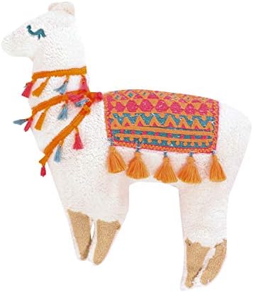  Levtex Home - Lima Llama Quilt Set - Full/Queen Quilt (88x92in.)+ Two Standard Pillow Shams (26x20in.) - Lots Of Llamas In White, Taupe, Orange, Green, Burgandy, Pink - Reversible - Cotton/Polyester