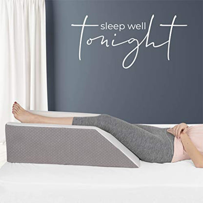  Kolbs Single Leg Elevation Pillow | Post Surgery Leg Pillow | Stylish Chic Jacquard Cover | Ankle Knee And Leg Support Pillow For Injury After Surgery (Single Leg)