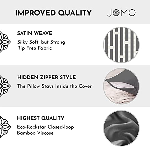  Queen Bamboo Pillow Cases - Bamboo Pillowcase Set Of 2, Bamboo Pillowcases Queen Size 2 Pack, Cooling Pillow Case 30x20 Zippered Pure 100% Viscose Hotel Quality