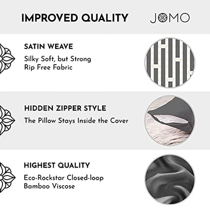  Queen Bamboo Pillow Cases - Bamboo Pillowcase Set Of 2, Bamboo Pillowcases Queen Size 2 Pack, Cooling Pillow Case 30x20 Zippered Pure 100% Viscose Hotel Quality
