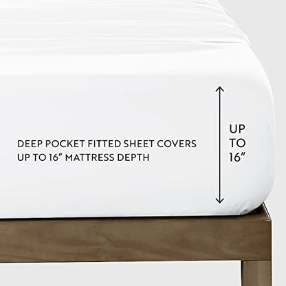  Hotel Collection Ieh-4 Piece-SFL-TW-LB Home Collection Floral 4 Sheet Set, Twin, Light Blue