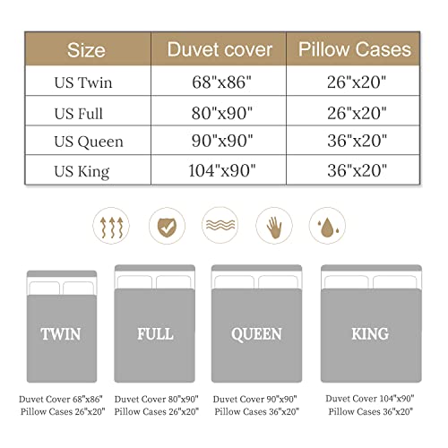  Sleepwish 4 Wolves Dreamcatcher Bedding Native American King Size Comforter Cover Vintage Feather Western Duvet Cover Indian Wolf Bed Set (King, Gold Brown)