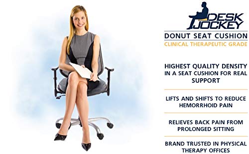  Donut Pillow - Clinical Therapeutic Grade Seat Cushion - Round Ring Butt Pillow For Hemorrhoids, Coccyx, Tailbone Pain