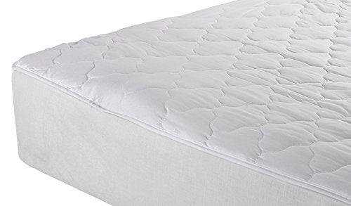  College Dorm Twin Extra Long Quilted Mattress Pad Cotton Polyester