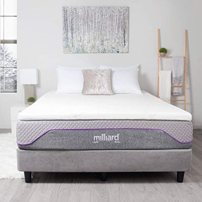  Gel Memory Foam Mattress Topper – 2 Inches Thick With Premium 2.5 Pound Density And A Cover That’s Removable And Washable (King)
