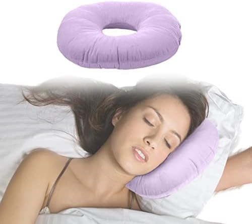  Hshbxd Ear Piercing Pillow, Donut Pillow For Ear Pain ＆CNH, Ear Pillow With Holes For Side Sleepers, Ear Inflammation Relief (Yellow)
