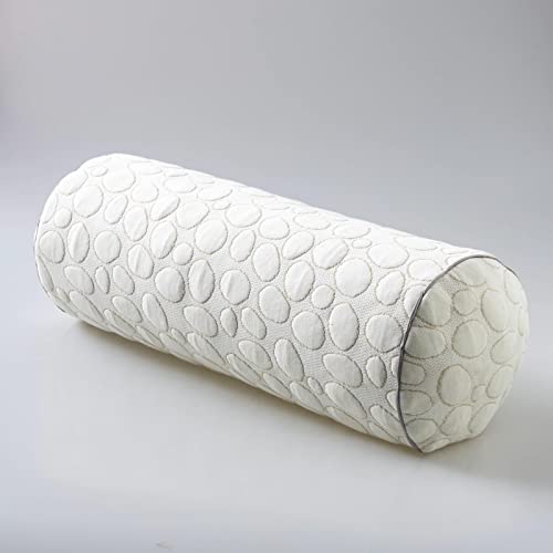  Kingnex Zipper Adjustable Under Knees Bolster Roll Pillow To Relief Lower Back Pain Or Between Legs For Side Sleepers Shredded Latex Cyliner With Organic Cotton Cover 20x8