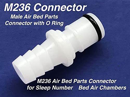  MHYYT Replacement Sleep Number Bed 2 M236 Male Connectors + 2 Caps For Testing Sleep Number Bed Air Chamber Leaks， Fixed King Sized Sleep Number Air Mattress Which