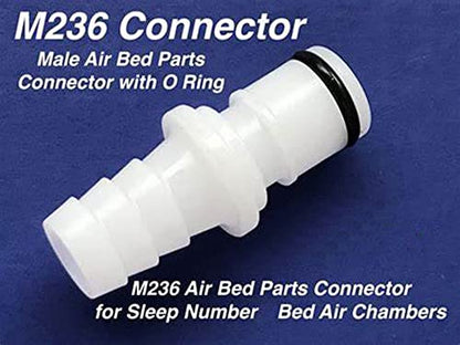  MHYYT Replacement Sleep Number Bed 2 M236 Male Connectors + 2 Caps For Testing Sleep Number Bed Air Chamber Leaks， Fixed King Sized Sleep Number Air Mattress Which