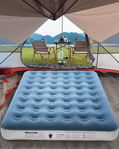  Twin Camping Air Mattress Bed, Single High Inflatable Airbed For Guests, Elevated Blow Up Mattresses With Handheld Rechargeable Pump, Portable And Foldable Bed For Home & Travel