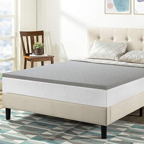  Mellow 4 Inch Egg Crate Memory Foam Mattress Topper With Infusion, Twin