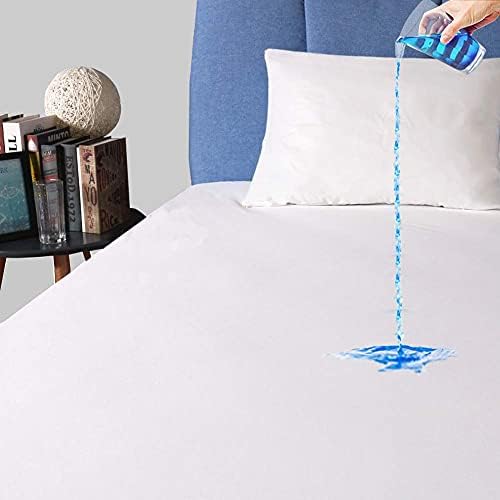  And Sound Queen Mattress Protector, Premium 100% Waterproof Mattress Cover, Noiseless Breathable Soft, Fitted Deep Pocket 8-21 Inch Bed Cover, Vinyl Free