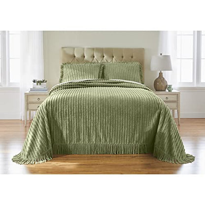  Chenille Bedspread - King, Eggshell