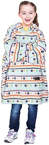  Catalonia Oversized Blanket Hoodie Sweatshirt For Kids, Wearable Fleece Pullover With Large Front Pocket, Teen Boys Girls Gift