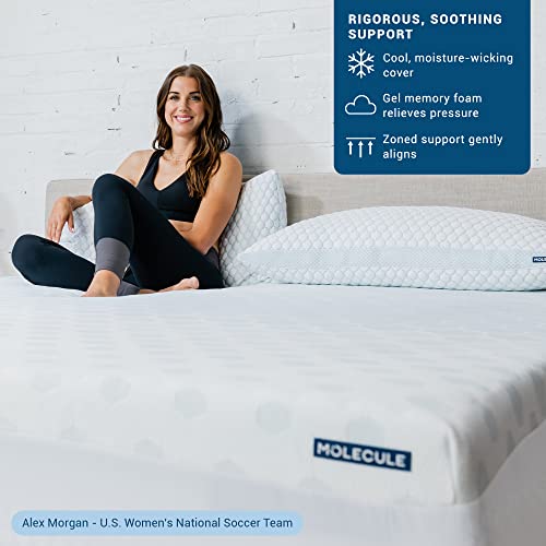  MOLECULE 3" Triple Zone PRO Pressure-Relieving Gel Memory Foam Mattress Topper, Twin XL