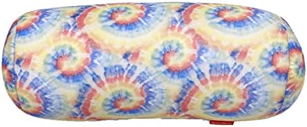  Bookishbunny Microbead Cylindrical Bolster Roll Pillow 14" X 6" (Daisy-Navy)