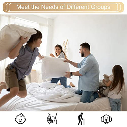  Queen Size 3 Inch Memory Foam Mattress Topper Queen Size, Gel-Infused Cooling Bed Topper With Removable & Washable Bamboo Fiber Cover, Zipper Closure