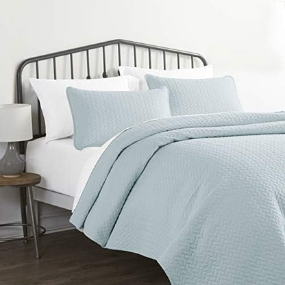  Linen Market 3 Piece White Quilt Queen Size Bed Set - A Lightweight Bedspread & Machine Washable Quilts - Includes Quilted Coverlet And Two Pillow Shams - Perfect Bedding Quilts