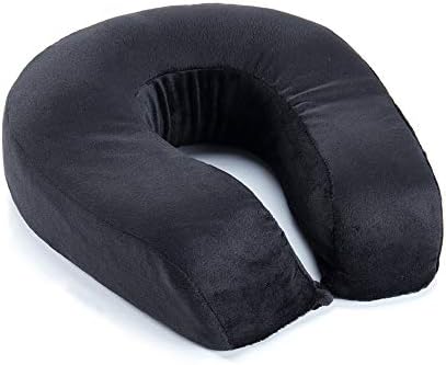  Mr.Ho U Shaped Memory Foam Pillow Neck Head Cushion Pillow Support Rest Outdoors Car Office Home Travel Pillow Cushion(Pink)
