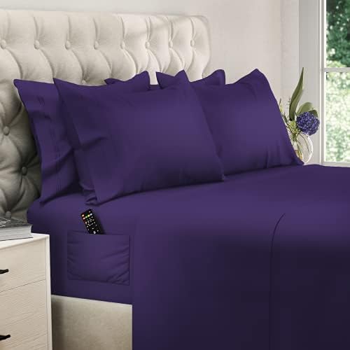  Deep Pocket Queen Sheets - 6 PCS Set - Up To 15 Inches - 2500 Supreme Collection - Superior Softness - Hotel Luxury Sheets & Pillowcases Set - Wrinkle And Fade Resistant (Queen, Gray)