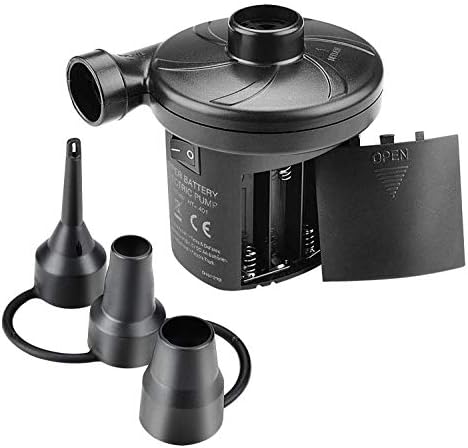  Battery Powered Inflator Deflator, Electric Quick-Fill Air Mattress Pump Small Blower For Blow Up Pool Toy Inflatables Raft Bed Boat (DC 12V)