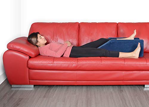 Milliard Foam Leg Elevator Cushion With Washable Cover, Support And Elevation Pillow For Surgery, Injury, Knee Replacement Or Rest