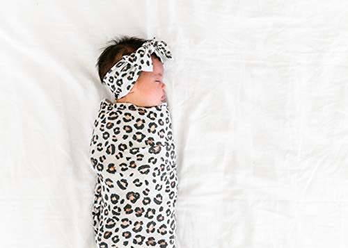  Large Premium Knit Baby Swaddle Receiving Blanket"Zara" By Copper Pearl