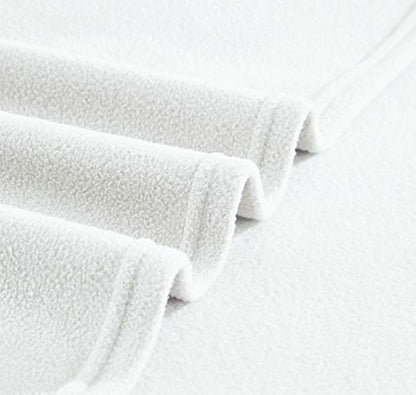 Cozy Fleece Warm And Cozy Microfleece Sheet Set, Ivory, Queen