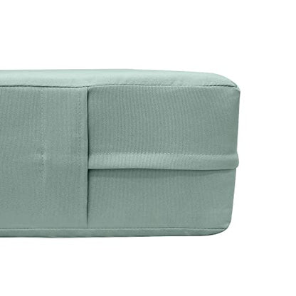  PROLINEMAX Style6 Full Size 4PC Knife Edge Outdoor Daybed Mattress Bolster Pillow Fitted Sheet Slip Cover ONLY AD002