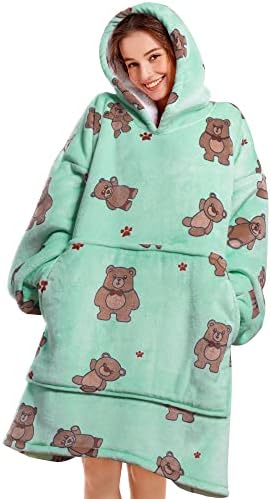  Narecte Kids Blanket Hoodie For Girls,Premium Sherpa Oversized Hoodie Blanket For Kids,Cozy And Big Wearable Blanket Hoodie Best Top Birthday Gifts For Teen Year Old Boy Gift Ideas Dog