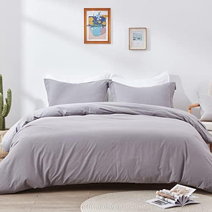  Burnt Orange Duvet Cover Sets Queen Size 3 Piece Double Brushed Microfiber Queen Duvet Cover With Button Closure & Corner Tie 1 Breathable And Soft Duvet Cover 90x90 Inches + 2 Pillow Shams