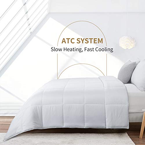  Lightweight Cooling Viscose From Bamboo King Size Comforter Down Alternative Duvet Insert, 100% Viscose Made From Bamboo, 8 Corner Tabs, All Season Soft Comforter For Hot Sleepers