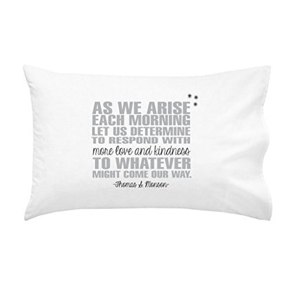  LDS Missionary Gift Missionary Pillow Case Religious Gift Religious Pillow Case Missionary Farewell Gift Sister Missionary Gift Grey Black (One 20x30 Standard/Queen Size Pillowcase)