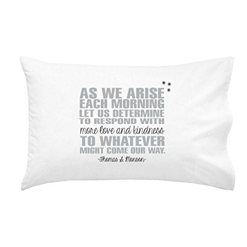  LDS Missionary Gift Missionary Pillow Case Religious Gift Religious Pillow Case Missionary Farewell Gift Sister Missionary Gift Grey Black (One 20x30 Standard/Queen Size Pillowcase)